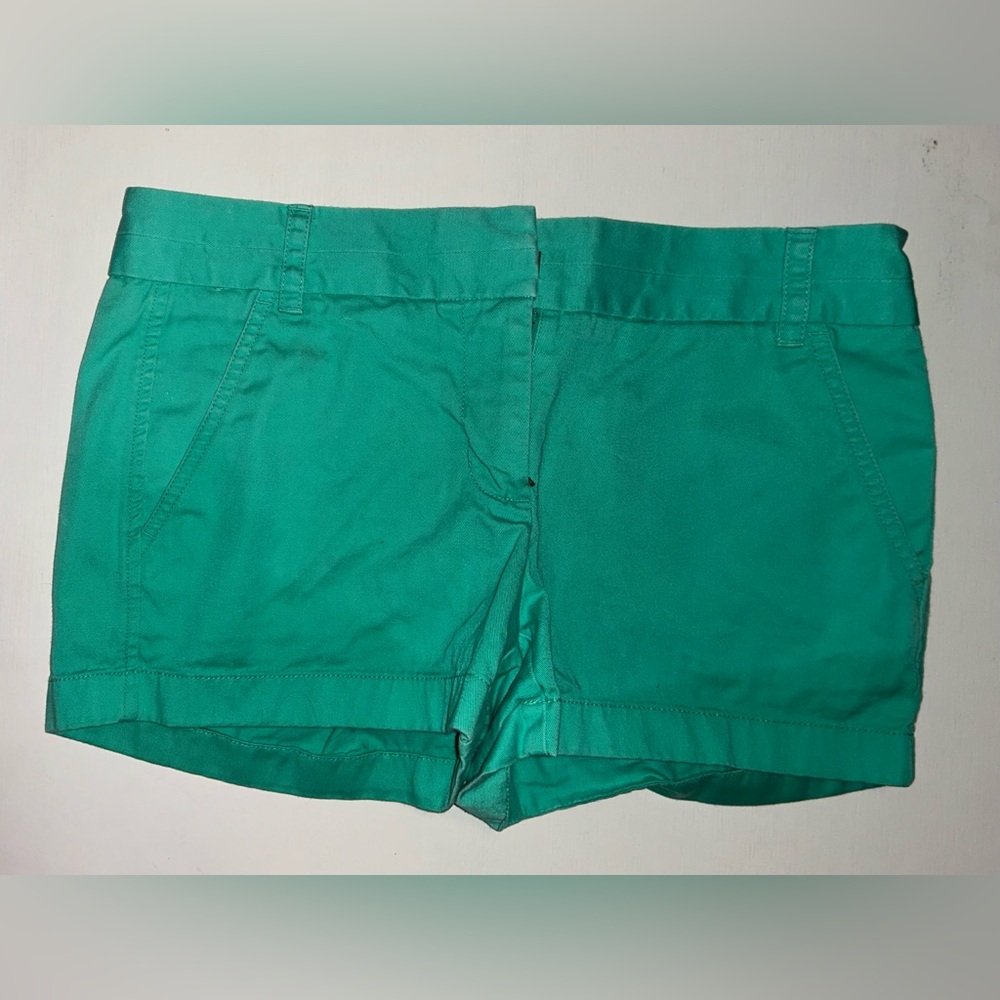 J. Crew Women’s 3” Chino Short, Teal, Size 2